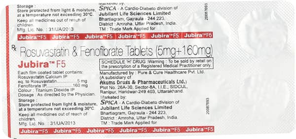 Jubira F 5mg Strip Of 10 Tablets