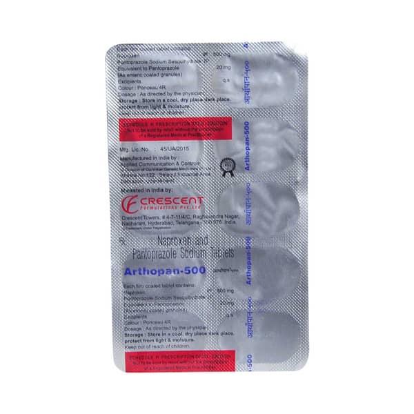 Arthopan 500Mg Strip Of 10 Tablets