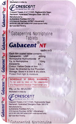 Gabacent Nt Strip Of 10 Tablets