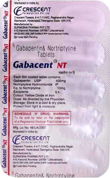 Gabacent Nt Strip Of 10 Tablets