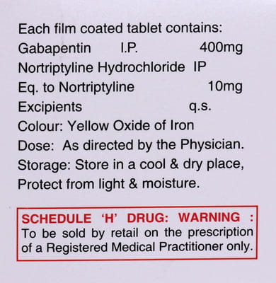 Gabacent Nt Strip Of 10 Tablets