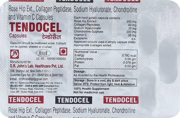 Tendocel Strip Of 15 Capsules