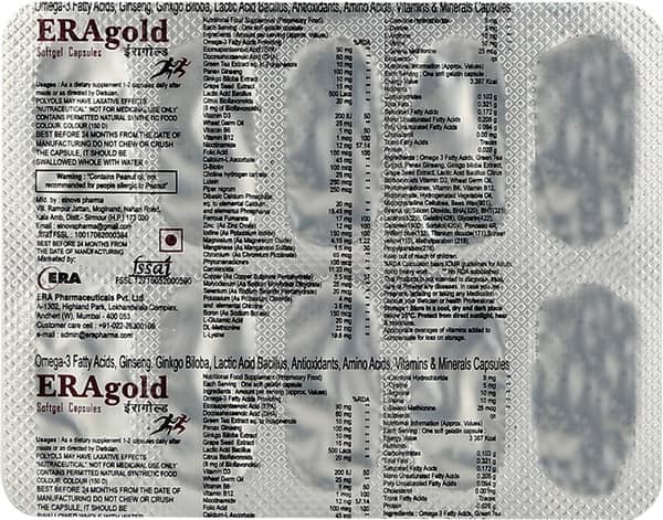 Eragold Strip Of 10 Capsules