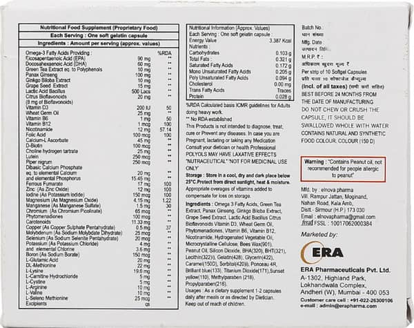 Eragold Strip Of 10 Capsules