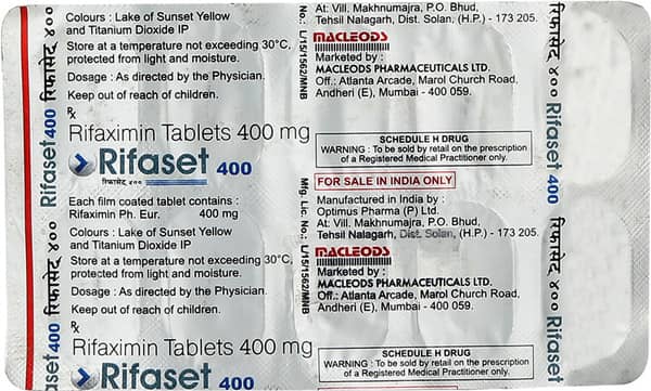 Rifaset 400mg Strip Of 10 Tablets