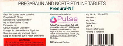 Prenura Nt Strip Of 10 Tablets
