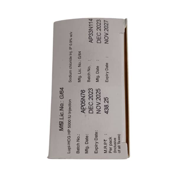 Lupi Hcg Hp 5000iu Dry Vial Of 1 Powder For Injection