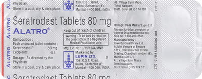 Alatro 80mg Strip Of 10 Tablets