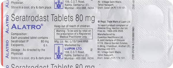 Alatro 80mg Strip Of 10 Tablets