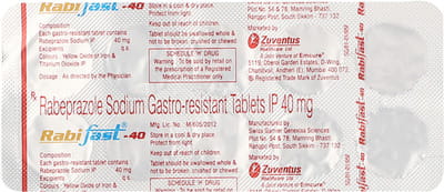 Rabifast 40mg Strip Of 10 Tablets