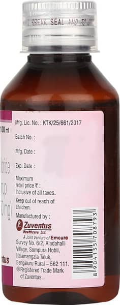 सोवेन्टस एलएस की बोतल 100एमएल सिरप