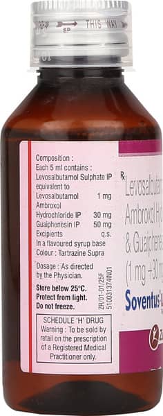 सोवेन्टस एलएस की बोतल 100एमएल सिरप