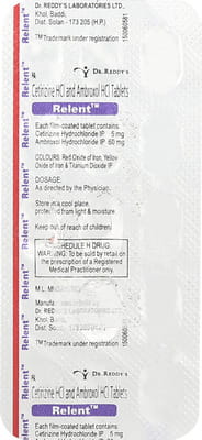 Relent Strip Of 15 Tablets