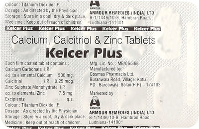 Kelcer Plus Strip Of 10 Tablets