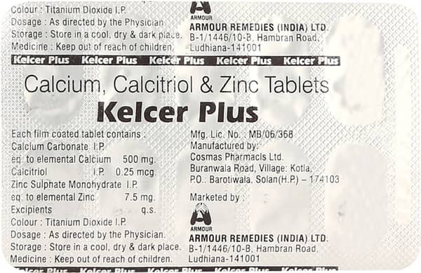 Kelcer Plus Strip Of 10 Tablets