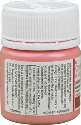 Nitrocontin 2.6mg Bottle Of 30 Tablets