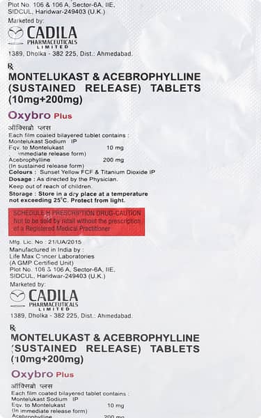 Oxybro Plus Strip Of 10 Tablets