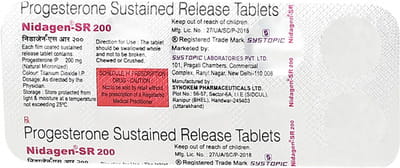 Nidagen Sr 200mg Strip Of 10 Tablets