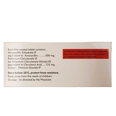 Erox Cv 625 Mg Strip Of 10 Tablets