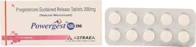Powergest Sr 200mg Strip Of 10 Tablets