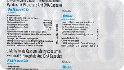 Folisure D Strip Of 10 Softgel Capsules