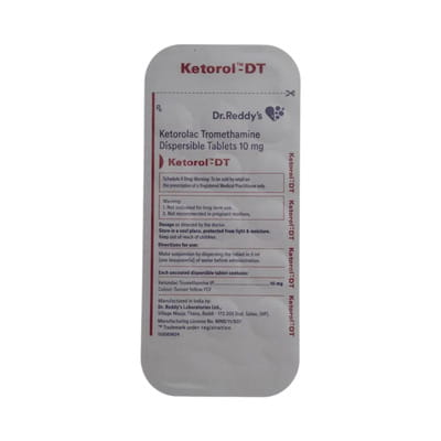 Ketolac Dt 10mg Strip Of 10 Tablets