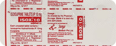 Isox 10mg Strip Of 10 Tablets