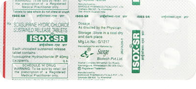 Isox Sr 40mg Strip Of 10 Tablets