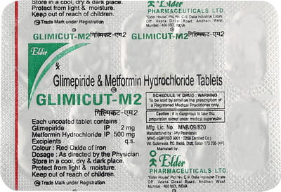 Glimicut M 2mg Strip Of 10 Tablets