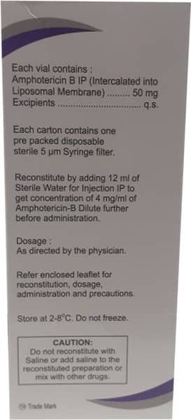 Amphonex 50mg Dry Vial Of 1 Powder For Infusion