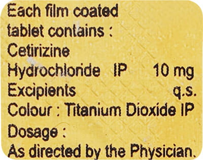 Histacet 10mg Strip Of 10 Capsules