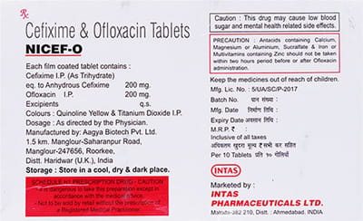 Nicef O Strip Of 10 Tablets