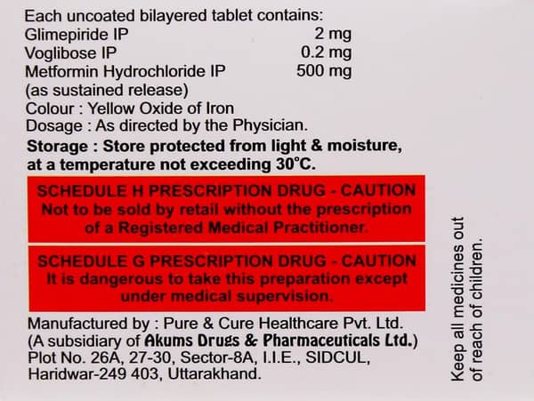 Zetaglim Mv2 Strip Of 10 Tablets