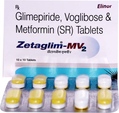 Zetaglim Mv2 Strip Of 10 Tablets