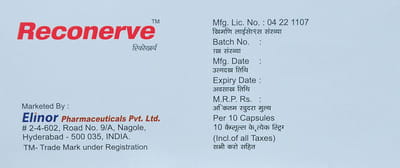 Reconerve Forte Strip Of 10 Capsules