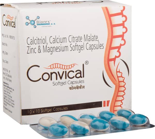 Convical Strip Of 10 Softgel Capsules