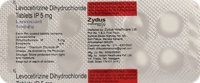 Levocad 5mg Strip Of 10 Tablets