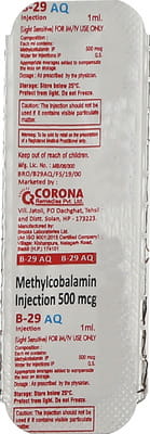 B 29 Aq Ampoule Of 1ml Injection