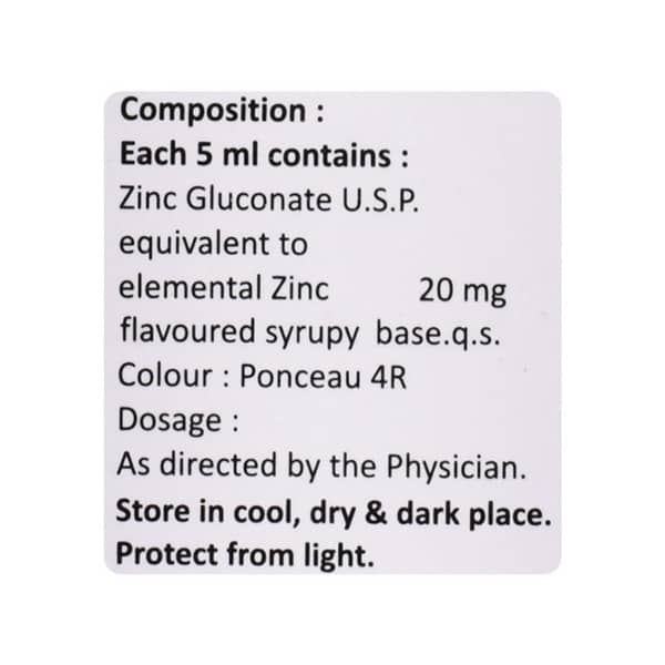 Zinc G Bottle Of 100ml Suspension