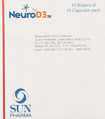 Neuro D3 2k Strip Of 10 Capsules