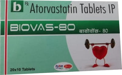 Biovas 80mg Strip Of 10 Tablets