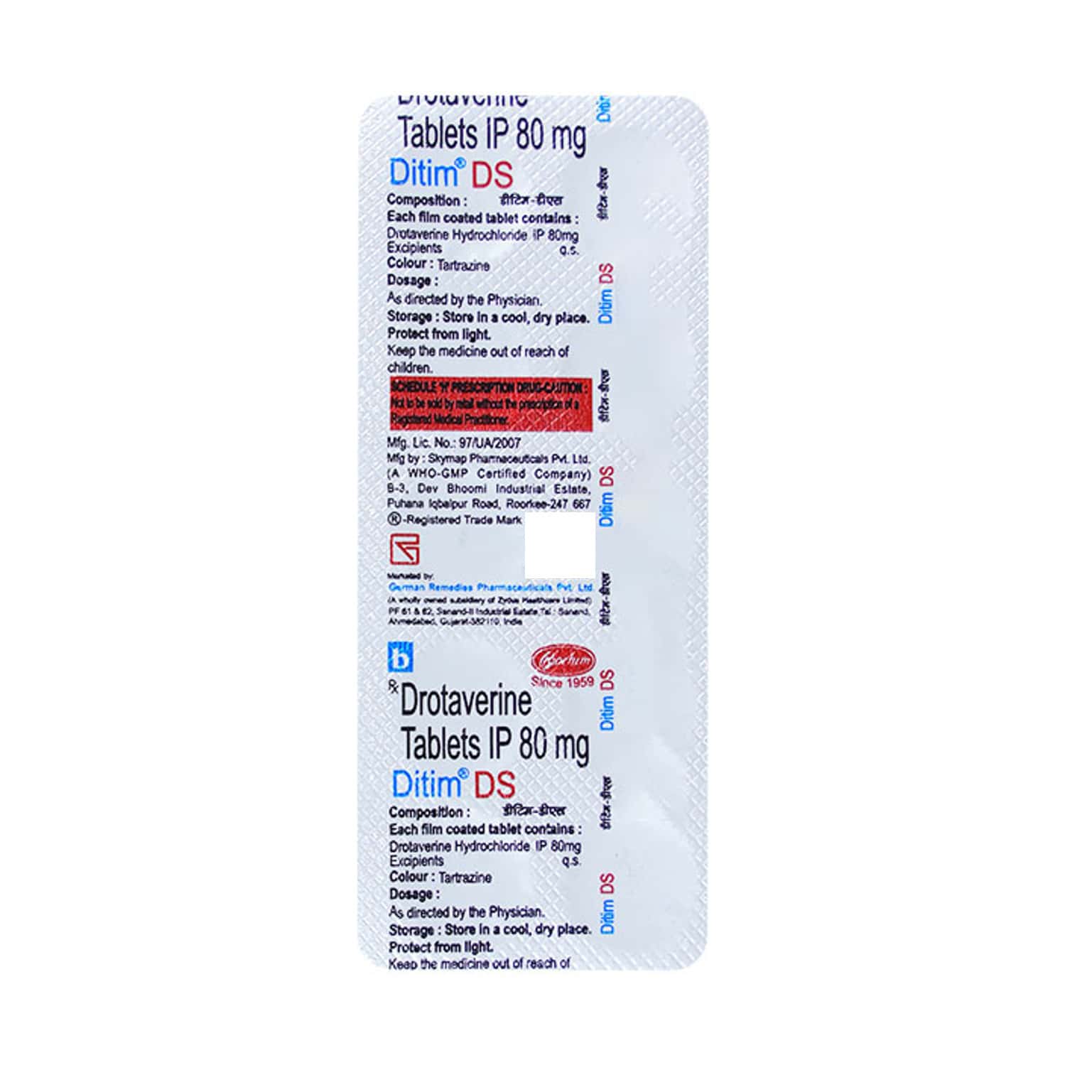 Distem Tableta Ditim Ds 80 MG Tablet (10): Uses, Side Effects, Price & Dosage | PharmEasy