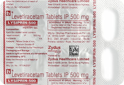Lysiprin 500mg Strip Of 10 Tablets