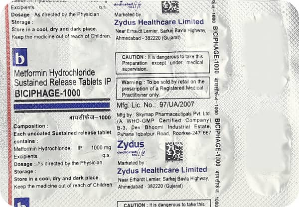 Biciphage 1000Mg Strip Of 10 Tablets