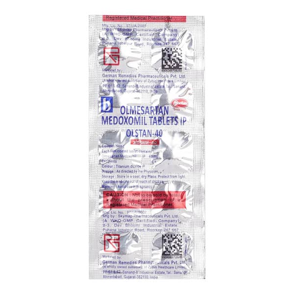 Olstan 40Mg Strip Of 10 Tablets