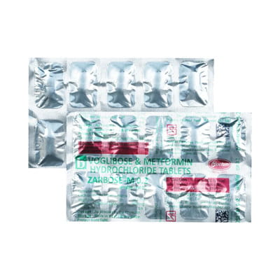 Zarbose M 0.2mg Strip Of 10 Tablets