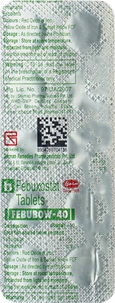 Febubow 40Mg Strip Of 10 Tablets