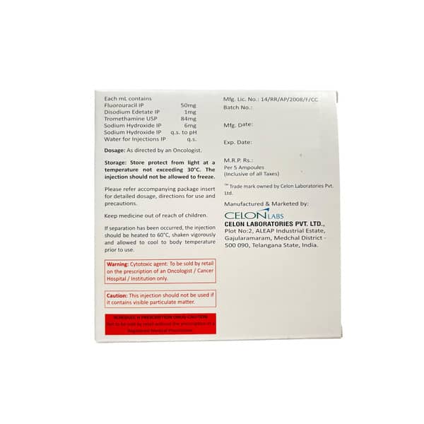 5 Flucel 500Mg Ampoule Of 10Ml Injection
