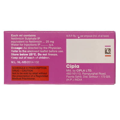 Netspan 25mg Ampoule Of 1ml Injection