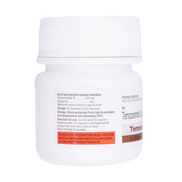 Temoside 250Mg Bottle Of 5 Capsules